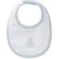 Petit Ours Bib - White Blue