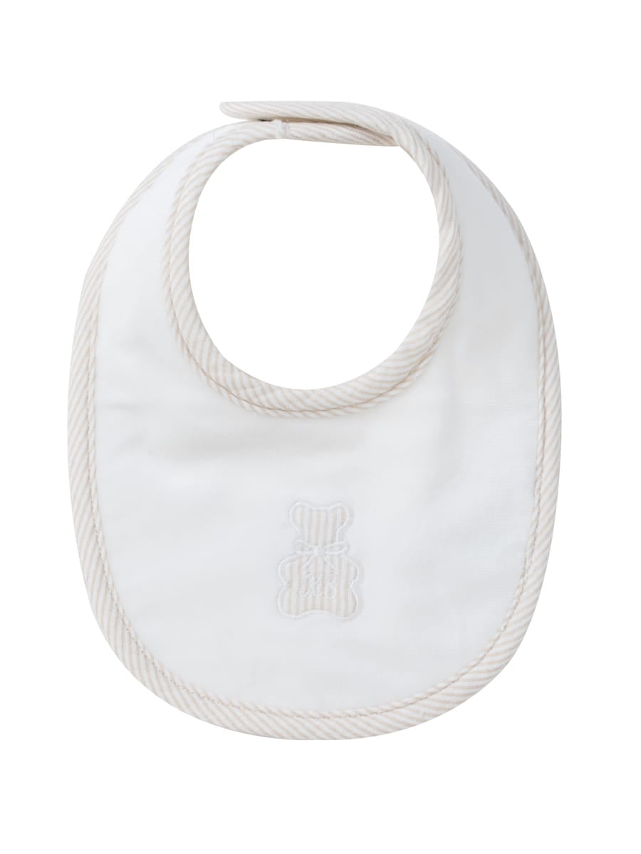 Petit Ours Bib - White Stone