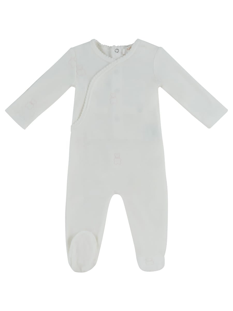 Petit Ours Pattern Footie - Pink