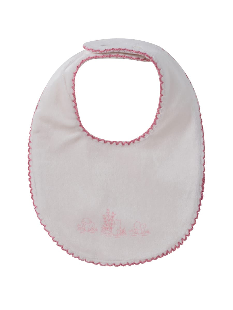 Woodland Toile Bib - Rose
