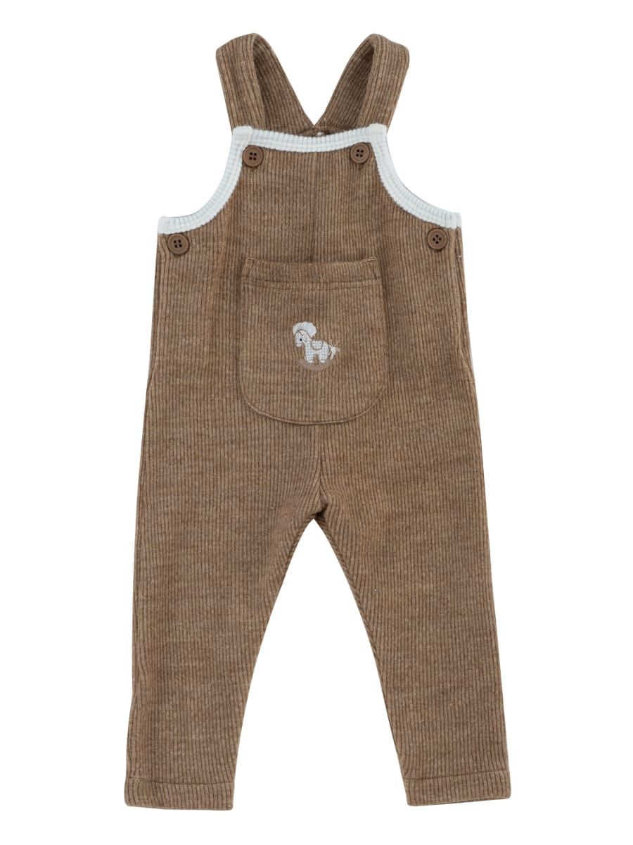 Whinny Knit Overalls - Caramel