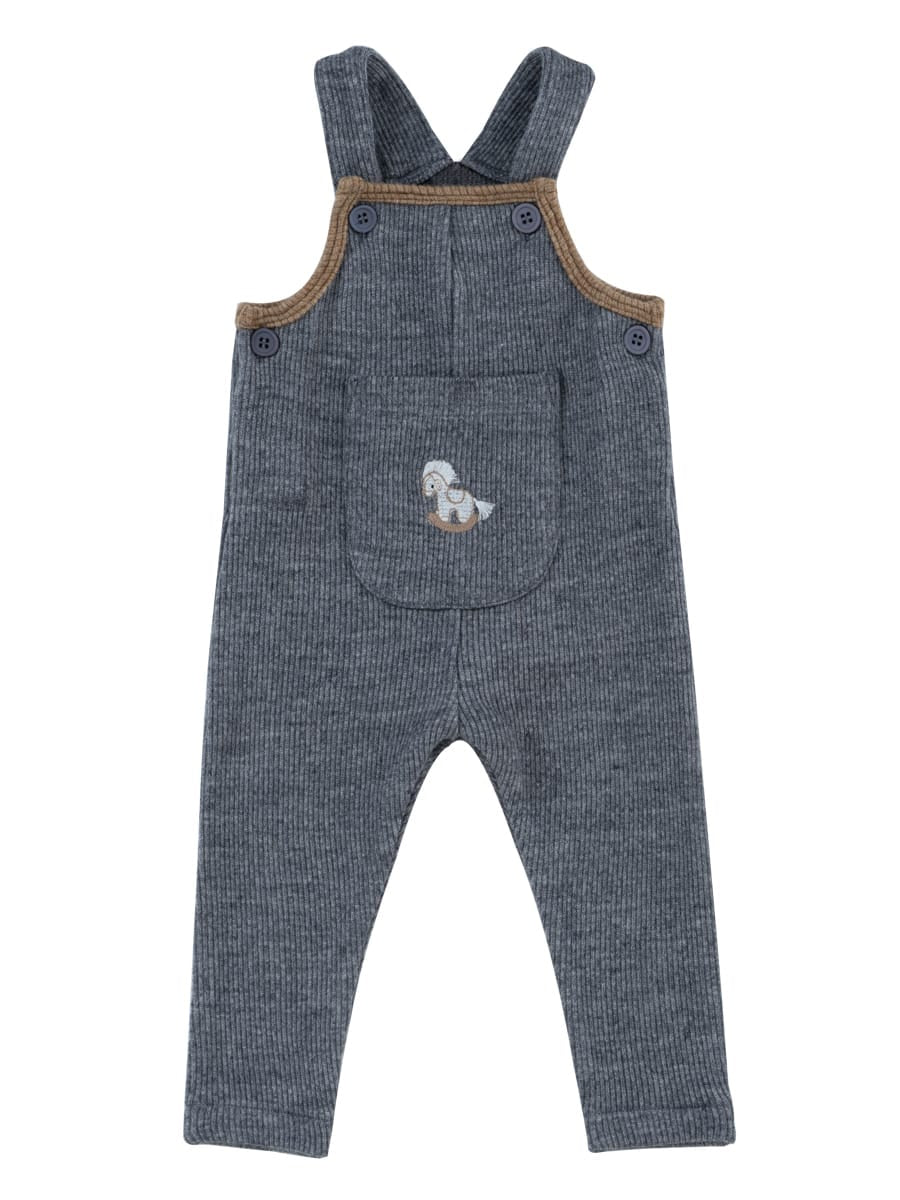 Whinny Knit Overalls - Grey