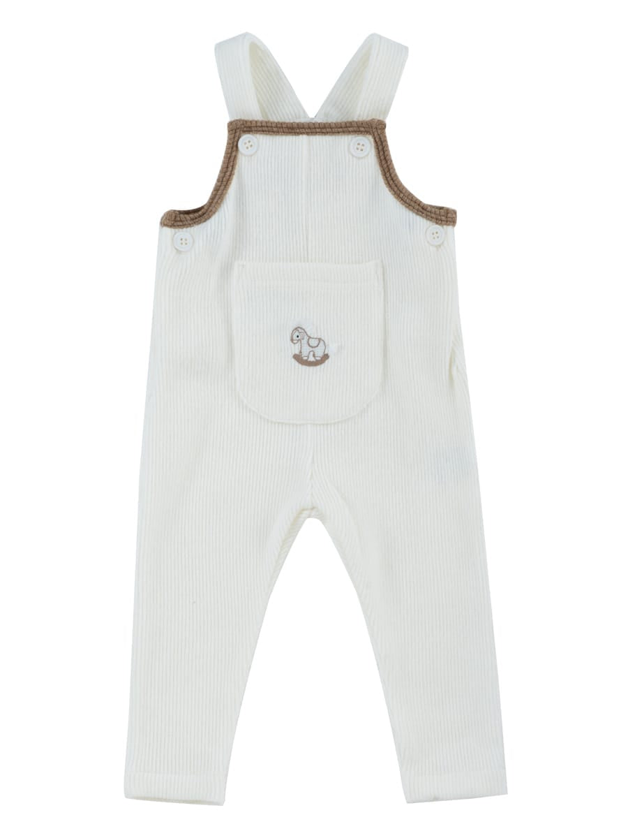 Whinny Knit Overalls - White