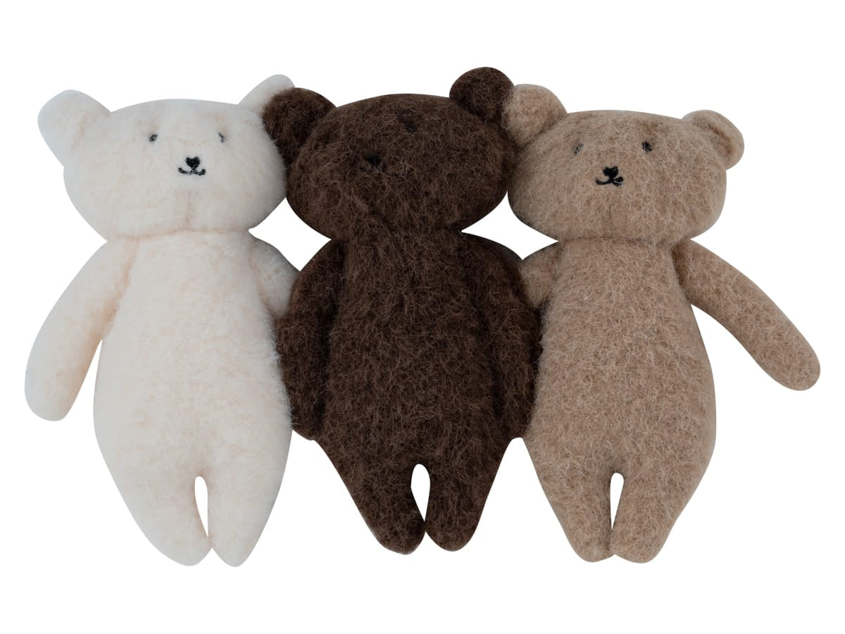 Mon Bebe Teddy Trio - Chocolate
