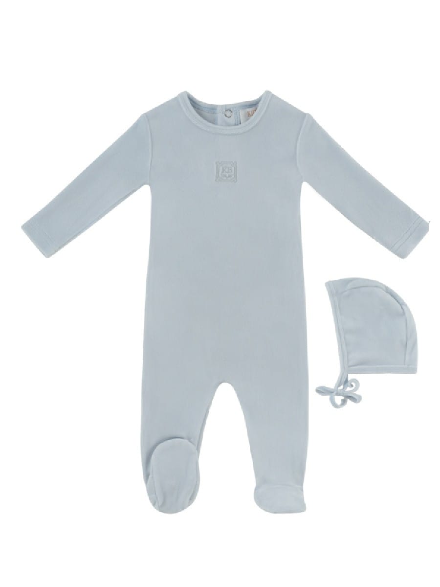 KB Logo Footie & Hat Set - Blue