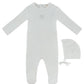 KB Logo Footie & Hat Set - White
