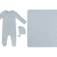 KB Logo Footie, Hat and Blanket Set - Blue