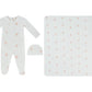 Ciel Enfant Wrap Footie, Hat & Blanket Set - Pink