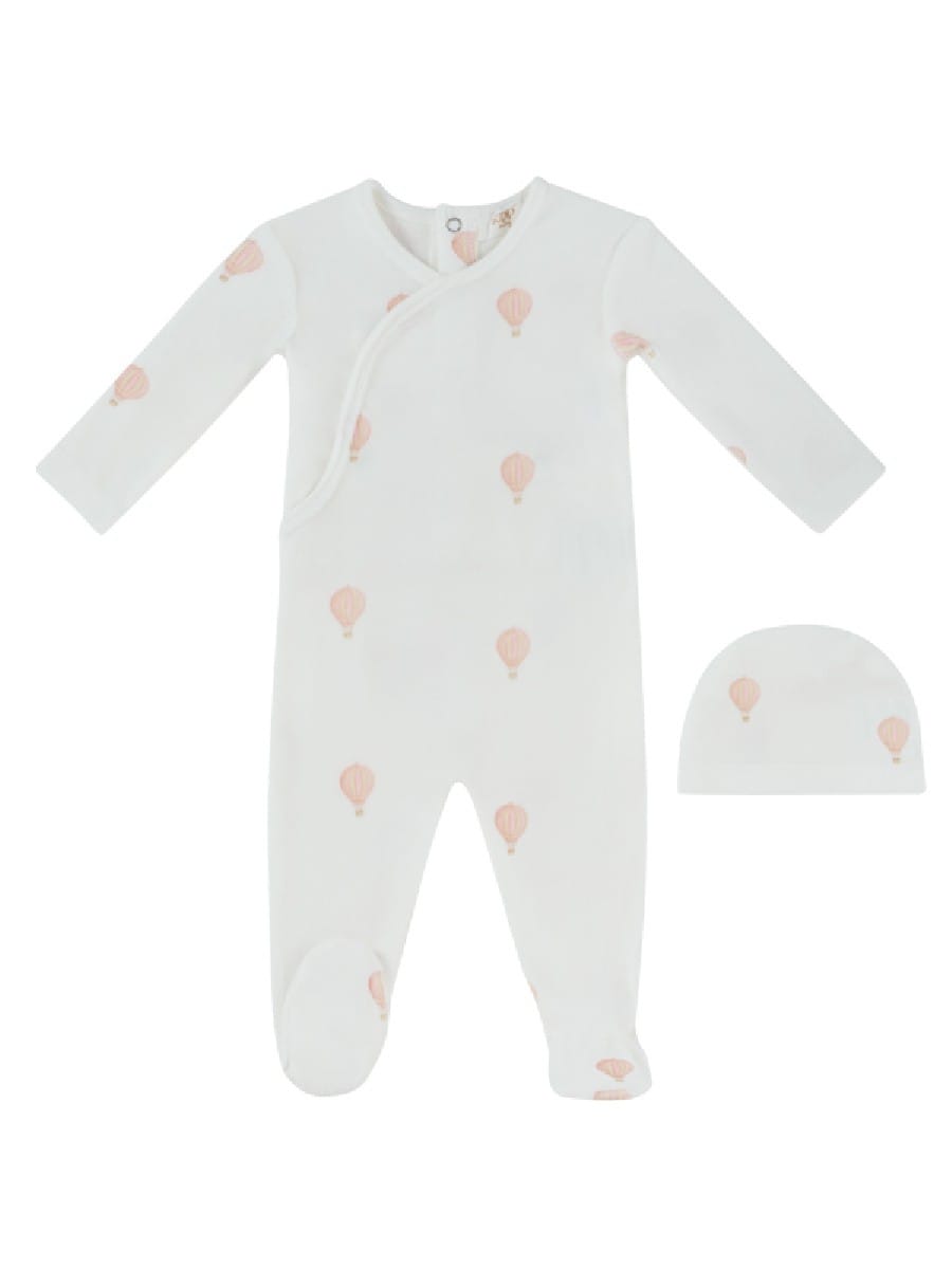 Ciel Enfant Wrap Footie & Hat Set - Pink