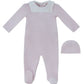 Classic Bib Footie & Hat Set - Pink