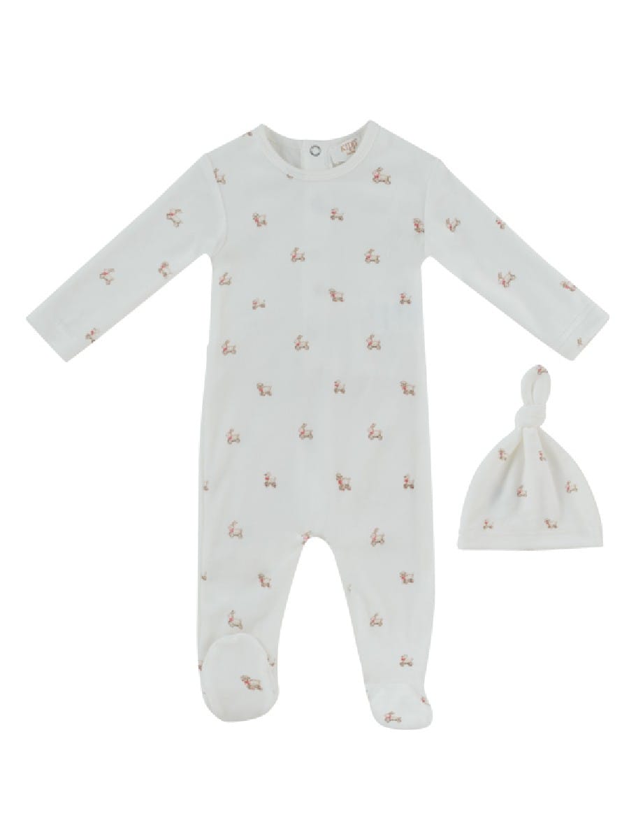 Petits Amis Footie & Hat Set - Red