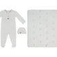 Atelier Bunny Footie, Hat & Blanket Set - Pink