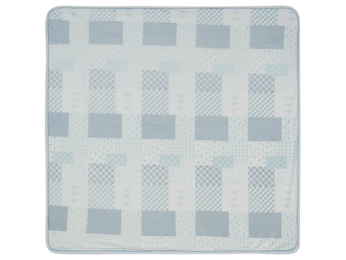 Patchwork Blanket - Blue