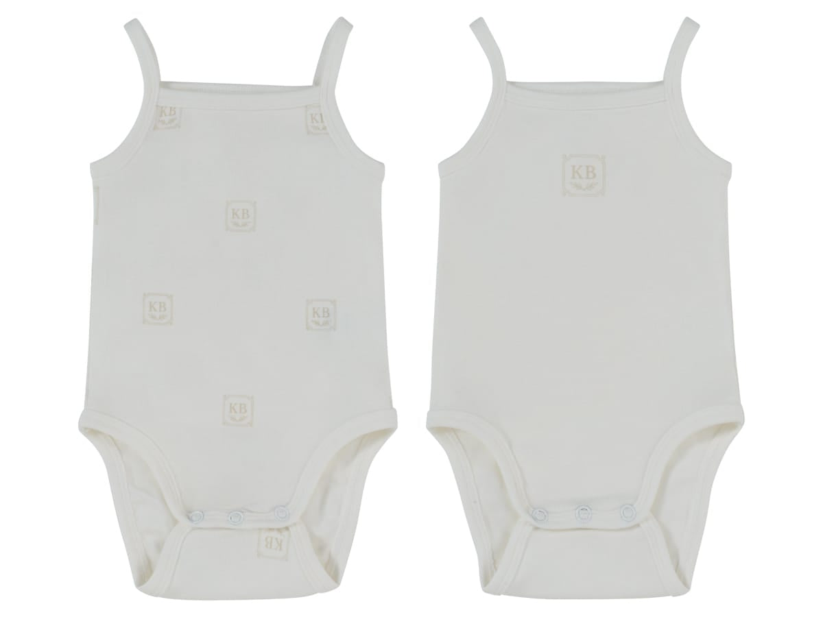 KB Logo Onesie Set of 2 - Stone