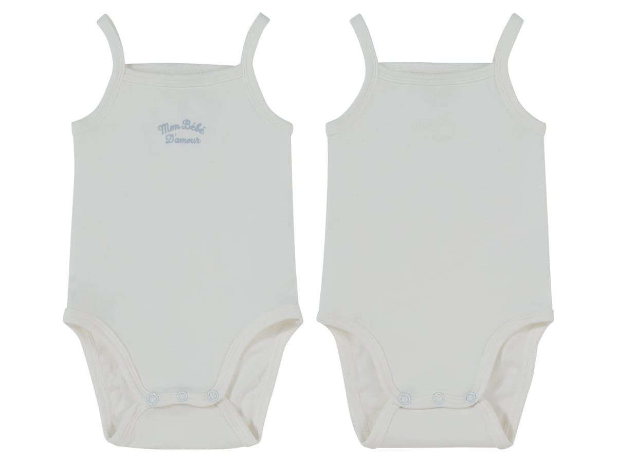 Mon Bebe 2 Pack Onesies - Blue