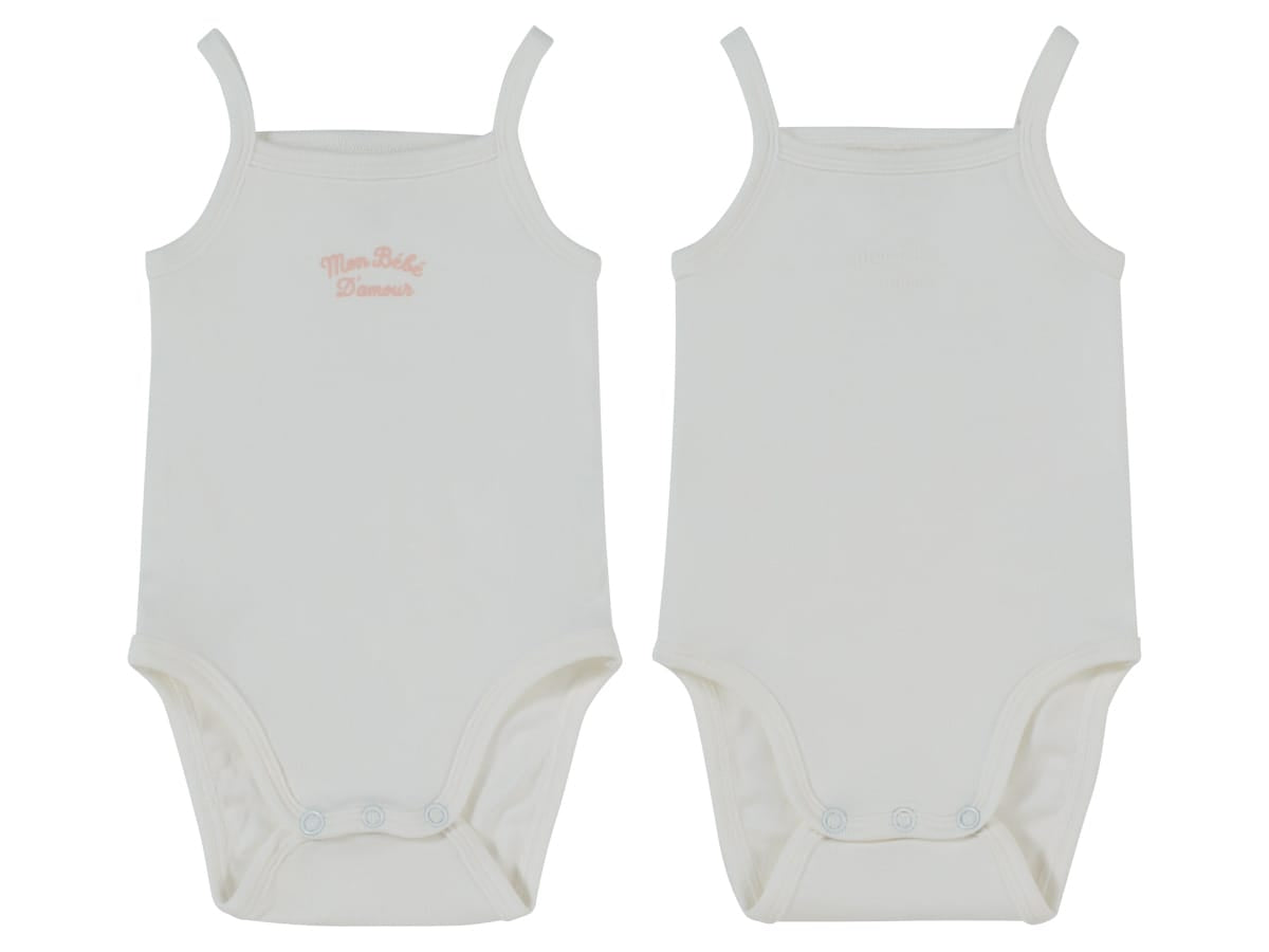 Mon Bebe 2 Pack Onesies - Pink