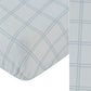 Whinny Plaid Fitted Bassinet Sheet - Blue