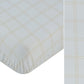 Whinny Plaid Fitted Bassinet Sheet - Stone