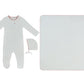 Fur Ever Yours Footie, Hat & Blanket Set - Red