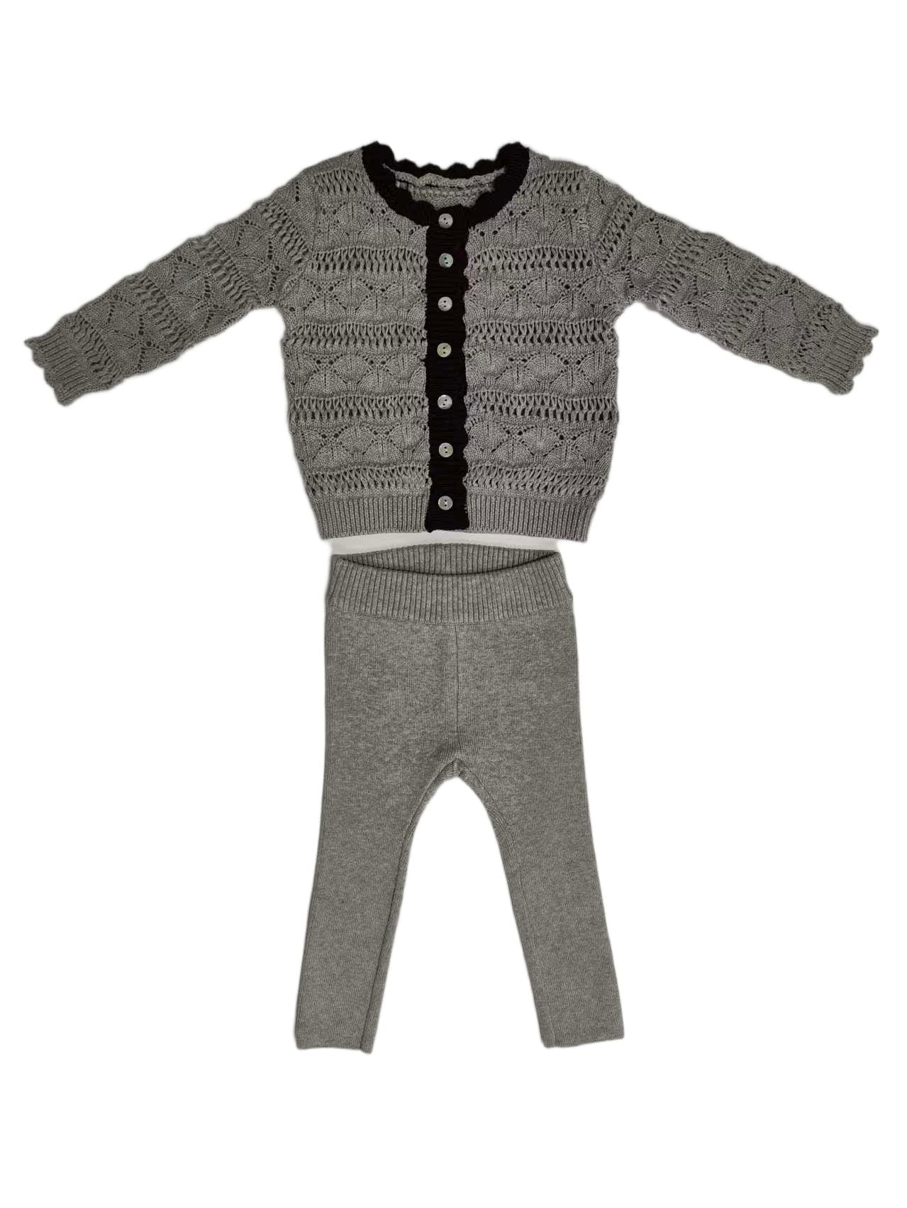 Cynthia Knit Set - Grey