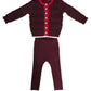 Cynthia Knit Set - Cranberry