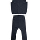 Nola Knit Vest Set - Blue