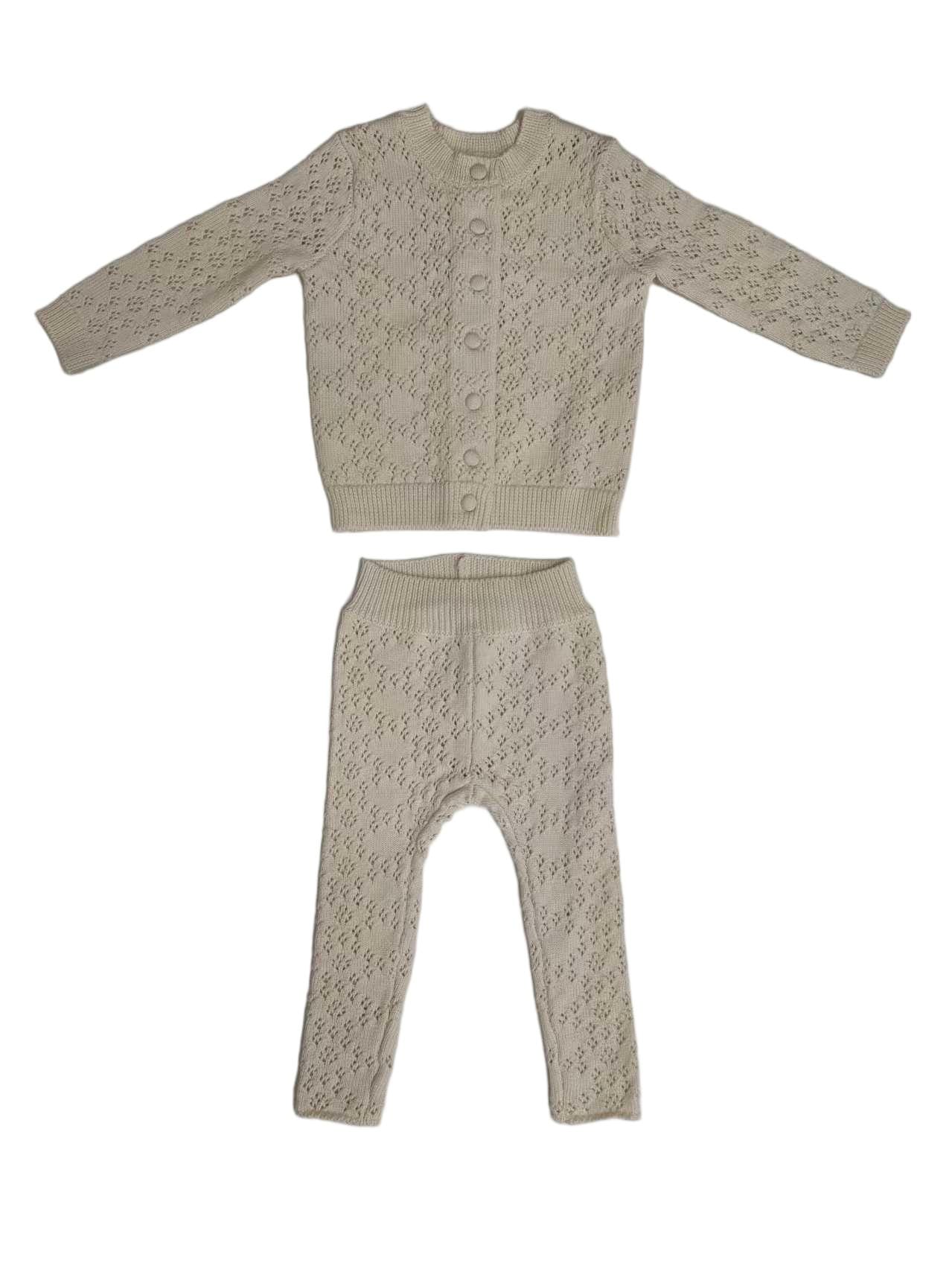 Lyla Pointelle Set - Oatmilk