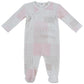 Patchwork Footie - Pink