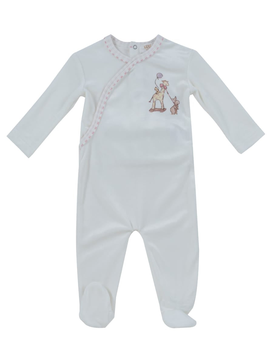Meadow Friends Footie - Pink