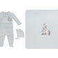Meadow Friends Footie, Hat & Blanket Set - Pink