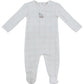 Whinny Plaid Footie - Pink