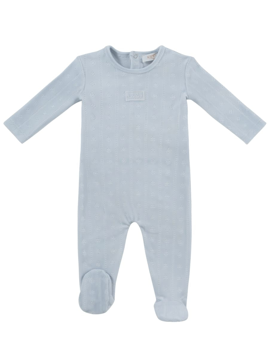 Bebe Pointelle Footie - Blue