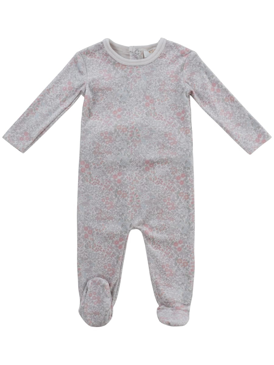 Petite Petal Footie - Pink