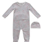 Petite Petal Footie & Hat Set - Pink