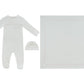 Mon Bebe D'Amour Footie, Hat & Blanket Set - Pink