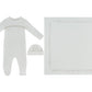 Mon Bebe D'Amour Footie, Hat & Blanket Set - Taupe
