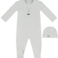Atelier Bunny Footie & Hat Set - Blue