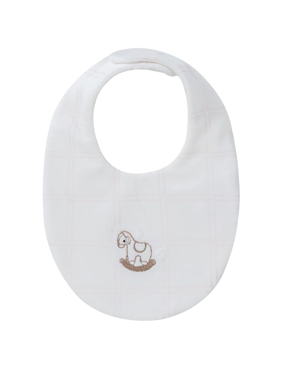 Whinny Plaid Bib - Pink