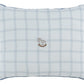 Whinny Plaid Throw Pillow - Blue
