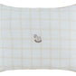 Whinny Plaid Throw Pillow - Stone