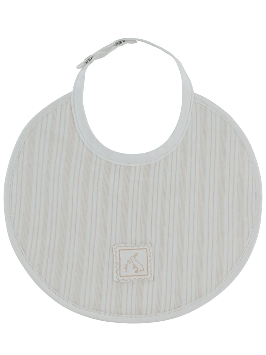 Stripe Stamp Bib - Stone