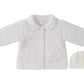 Petite Petal Sherpa Jacket & Hat - White