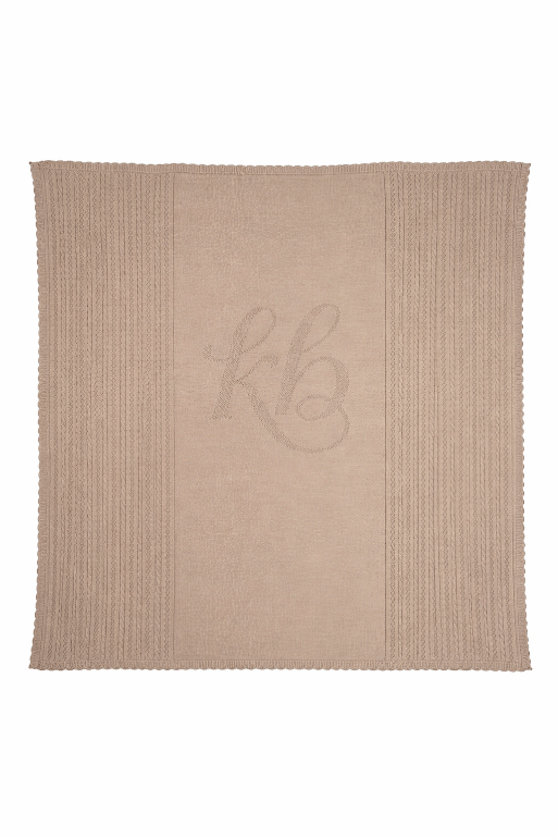KB Pointelle Knit Blanket - Taupe