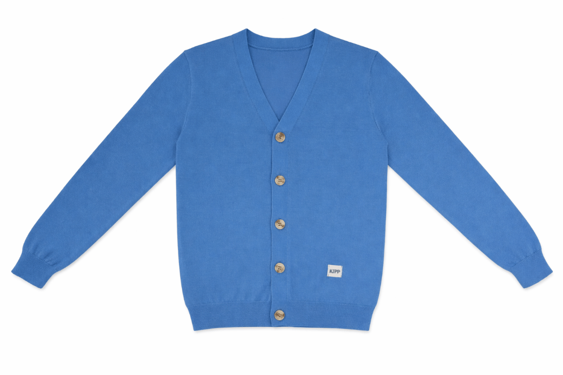 Long Sleeve Knit Sweater - Blue