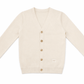 Long Sleeve Knit Sweater - White