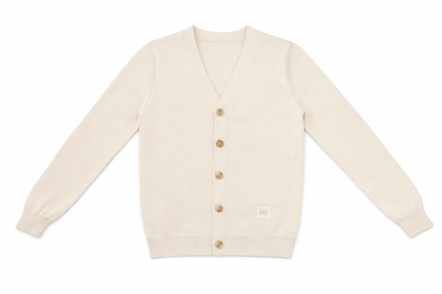 Long Sleeve Knit Sweater - White