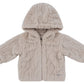 Atelier Cable Fur Jacket - Stone