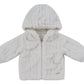 Atelier Cable Fur Jacket - White