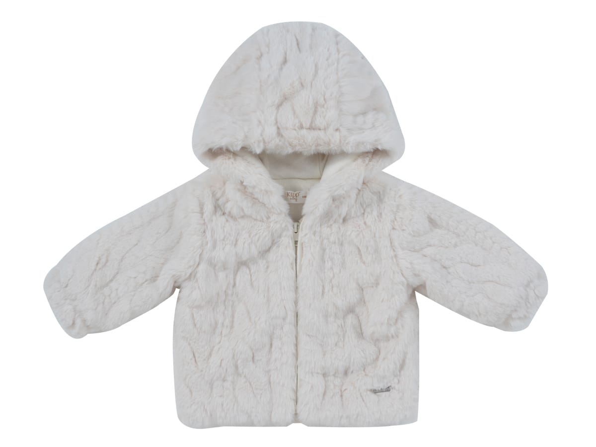 Atelier Cable Fur Jacket - White