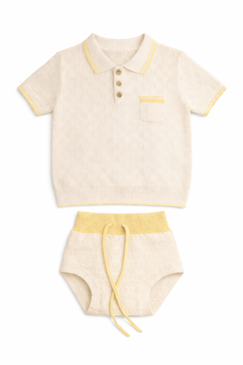 Indigo Knit Set - Butter